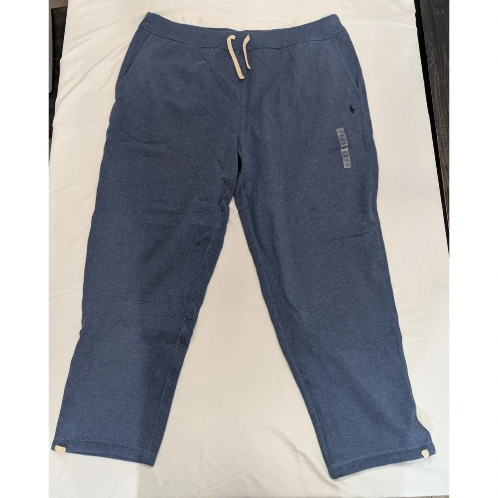 Polo Ralph Lauren Sweatpants Mens 3XB Blue Heather Fleece Drawstring Big & Tall